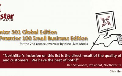 NorthStar named to MSPMentor’s top 501 and top100 Small Business MSP’s for second straight year!
